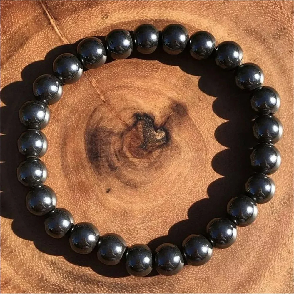 Genuine Hemetite gemstone bracelets